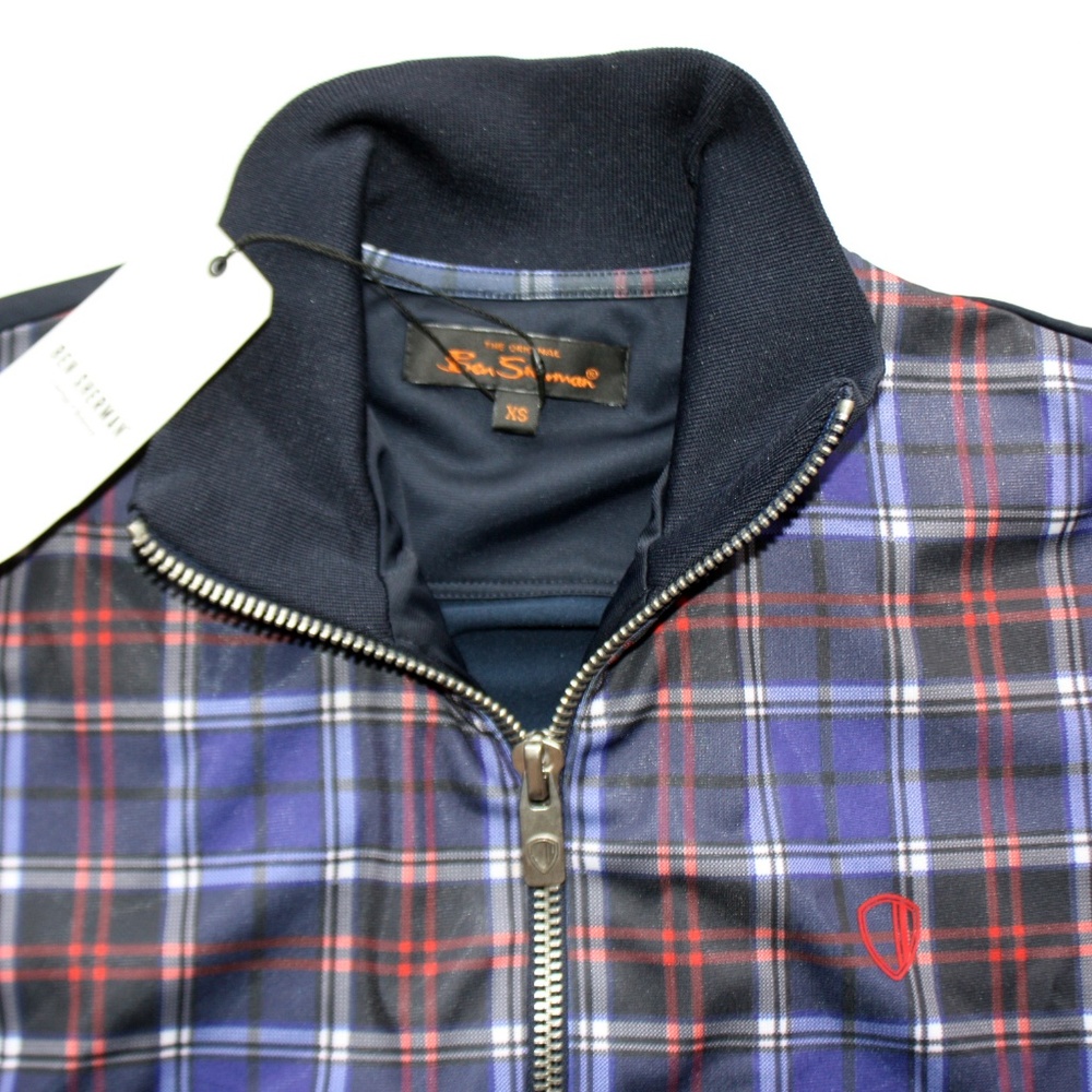 Ben Sherman Plaid Tartan Track Jacket NEW with Tag